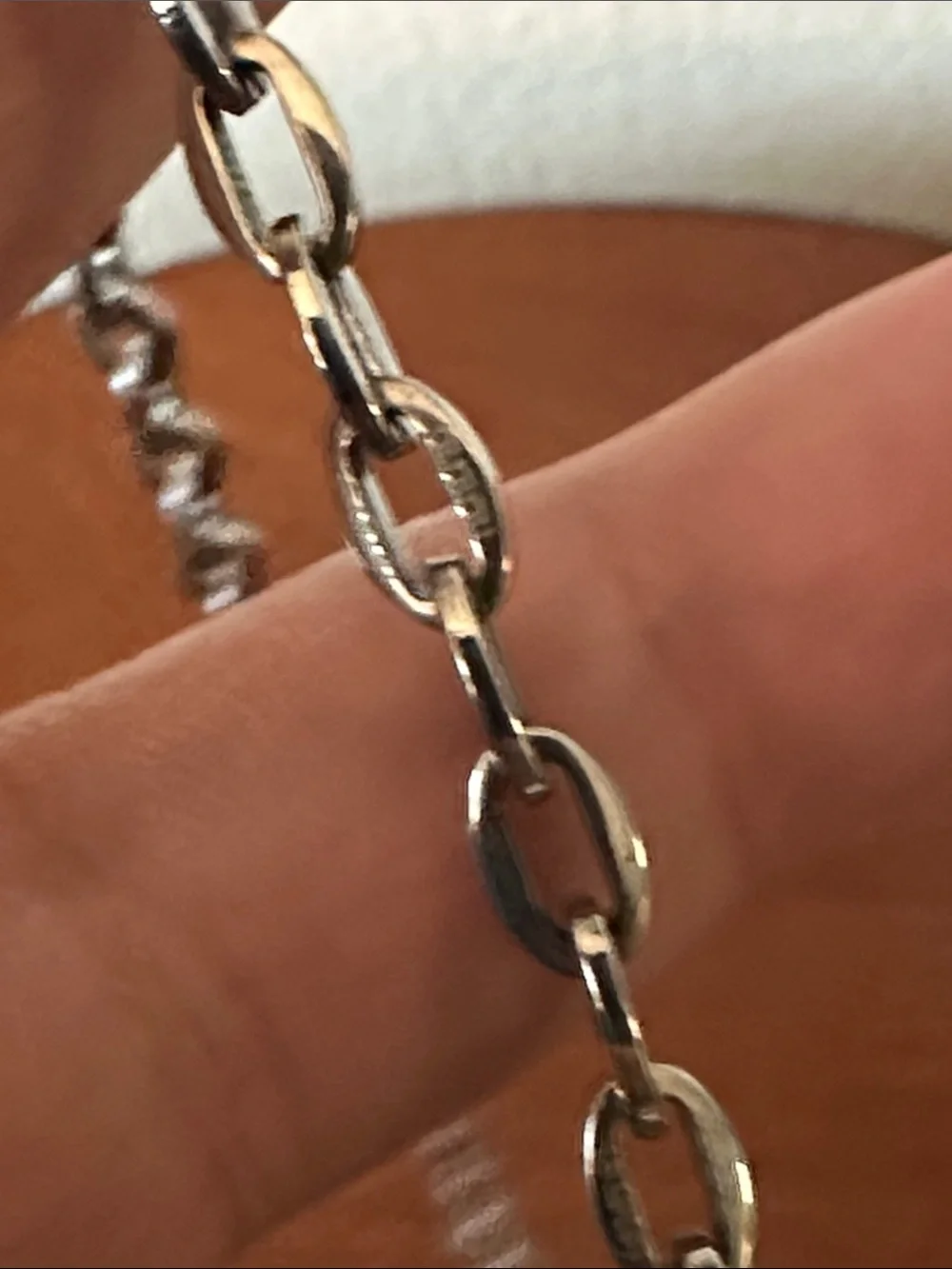 Men's Silver Chain Necklace - Polished Stainless Look